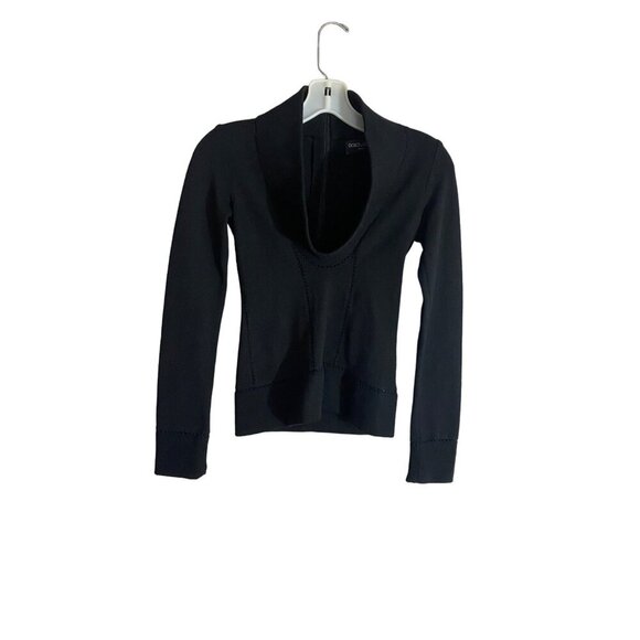 Dolce & Gabbana Women's Black Mock Neck Long Sleeve Sweater - 40 (Small) - Picture 1 of 11